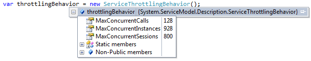 WCF Throttling DotNet 4.0 default settings